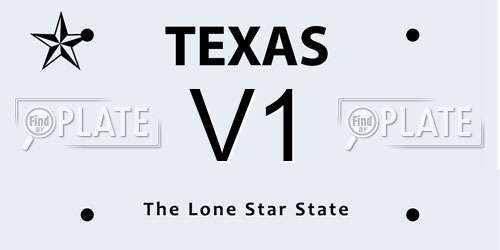 V1 Texas License Plate