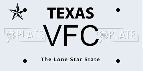 VFC Texas License Plate