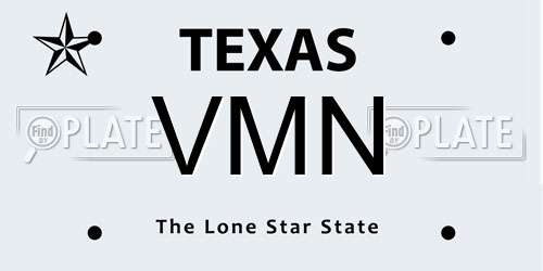 VMN Texas License Plate