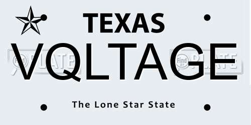 VQLTAGE Texas License Plate