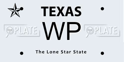 WP Texas License Plate