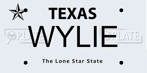 WYLIE Texas License Plate