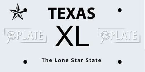 XL Texas License Plate