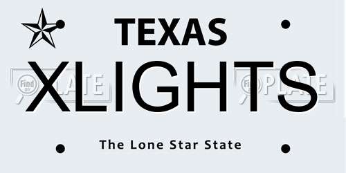XLIGHTS Texas License Plate