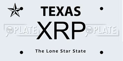 XRP Texas License Plate