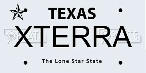 XTERRA Texas License Plate
