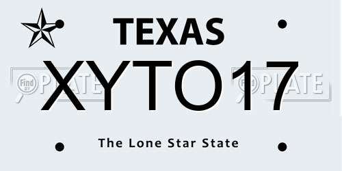 XYTO17 Texas License Plate