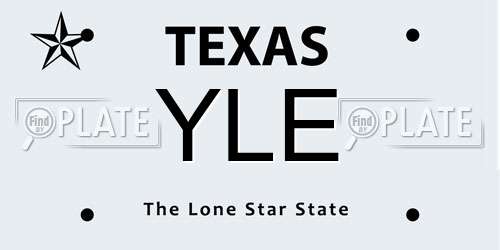 YLE Texas License Plate