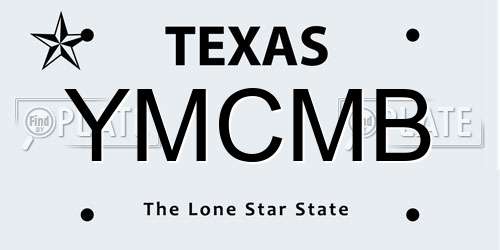 YMCMB Texas License Plate