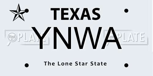 YNWA Texas License Plate