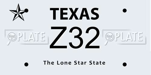 Z32 Texas License Plate