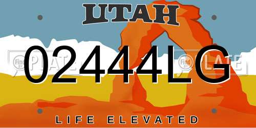 02444LG Utah License Plate