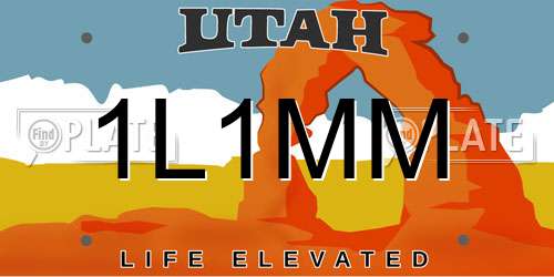 1L1MM Utah License Plate