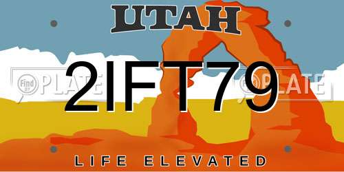 2IFT79 Utah License Plate