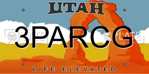 3PARCG Utah License Plate