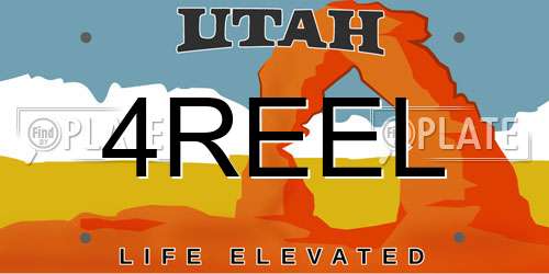 4REEL Utah License Plate