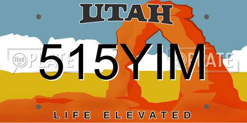 515YIM Utah License Plate