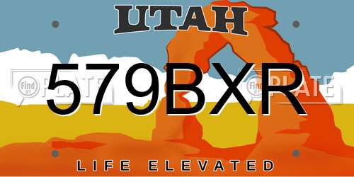 579BXR Utah License Plate