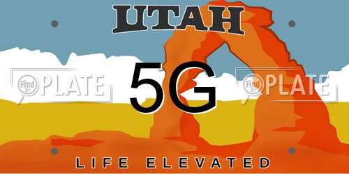 5G Utah License Plate