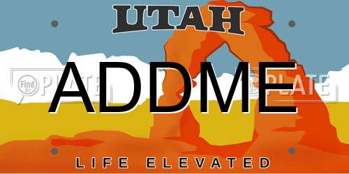 ADDME Utah License Plate