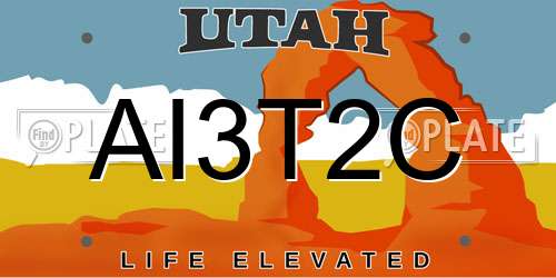 AI3T2C Utah License Plate