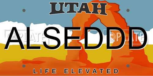 ALSEDDD Utah License Plate