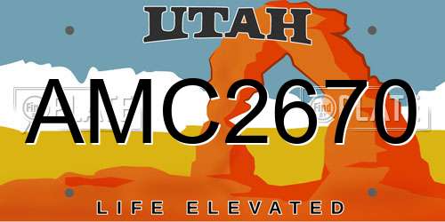 AMC2670 Utah License Plate