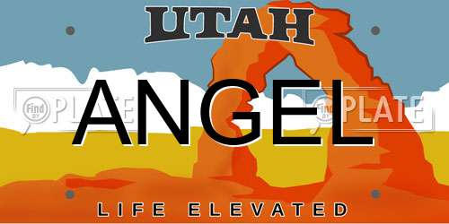 ANGEL Utah License Plate