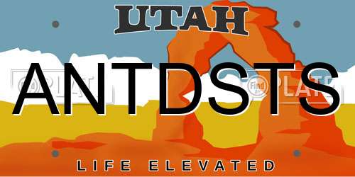 ANTDSTS Utah License Plate