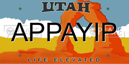 APPAYIP Utah License Plate