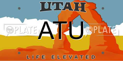 ATU Utah License Plate