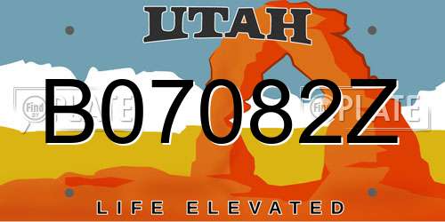 B07082Z Utah License Plate