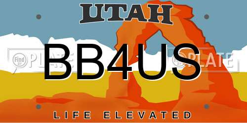 BB4US Utah License Plate