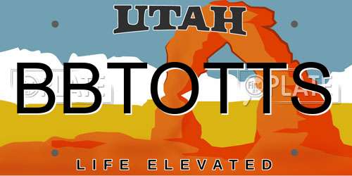 BBTOTTS Utah License Plate