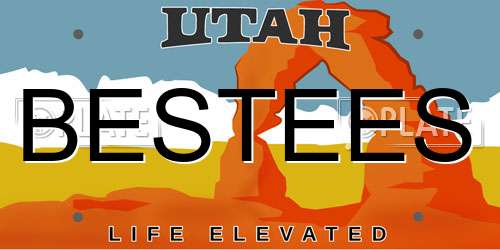 BESTEES Utah License Plate