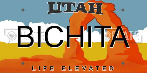 BICHITA Utah License Plate