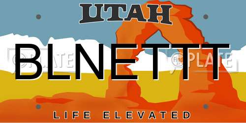BLNETTT Utah License Plate