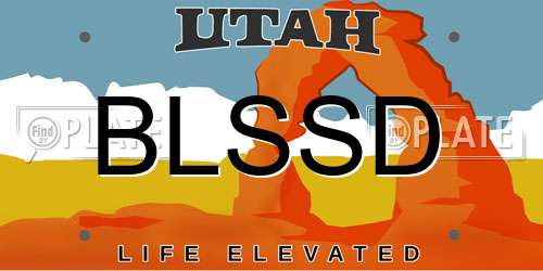 BLSSD Utah License Plate