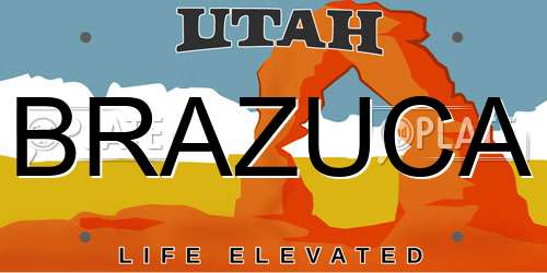 BRAZUCA Utah License Plate