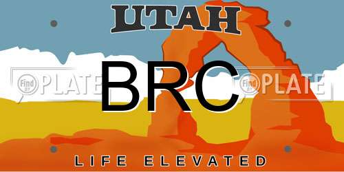 BRC Utah License Plate