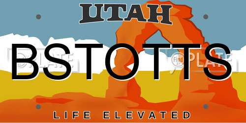 BSTOTTS Utah License Plate