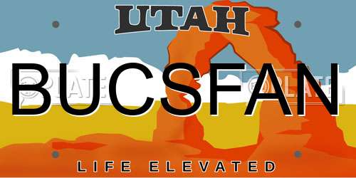BUCSFAN Utah License Plate