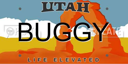 BUGGY Utah License Plate