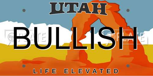BULLISH Utah License Plate