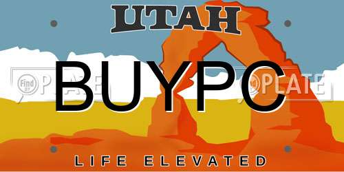 BUYPC Utah License Plate