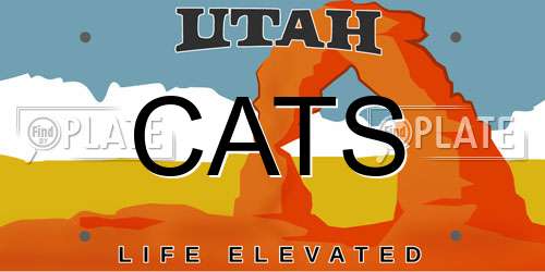 CATS Utah License Plate