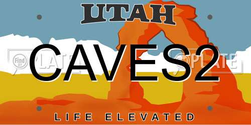 CAVES2 Utah License Plate