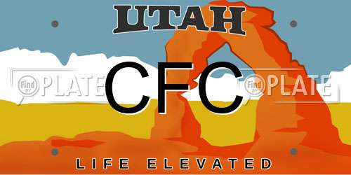 CFC Utah License Plate