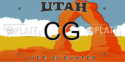 CG Utah License Plate