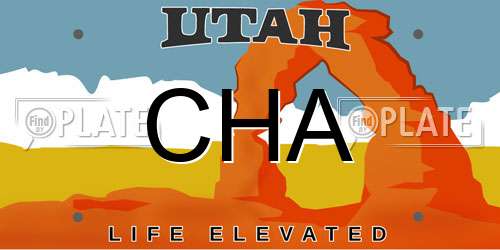 CHA Utah License Plate